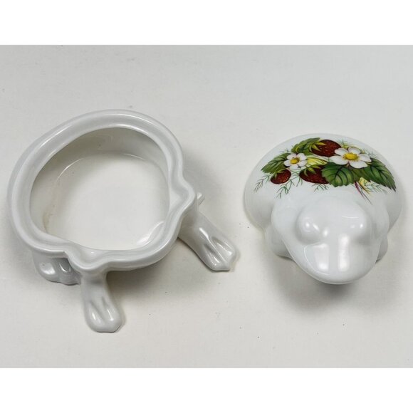 VTG Lot 4 Ceramic Lidded Frog Toad TRINKET BOXES Takahashi Hammersly 2.5"-4" EUC - Picture 4 of 10